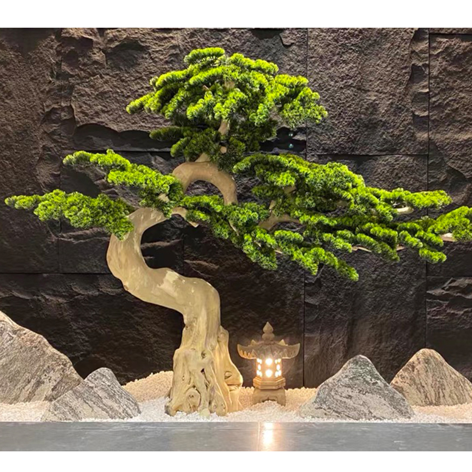 Large Artificial Bonsai Tree Juniper Style,Indoor Decorative Plant