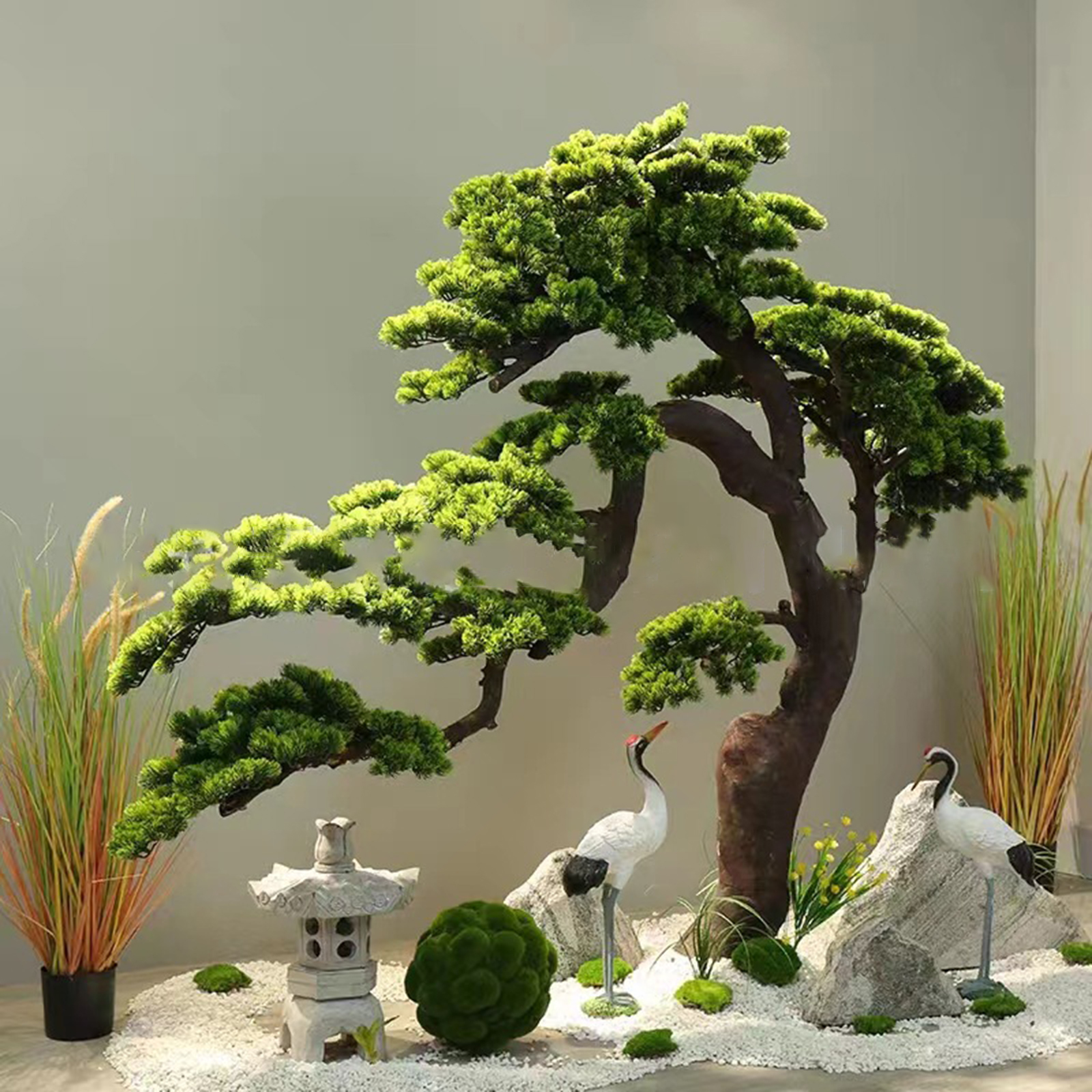 Realistic Simulated Podocarpus Tree,Welcoming Fake Tree